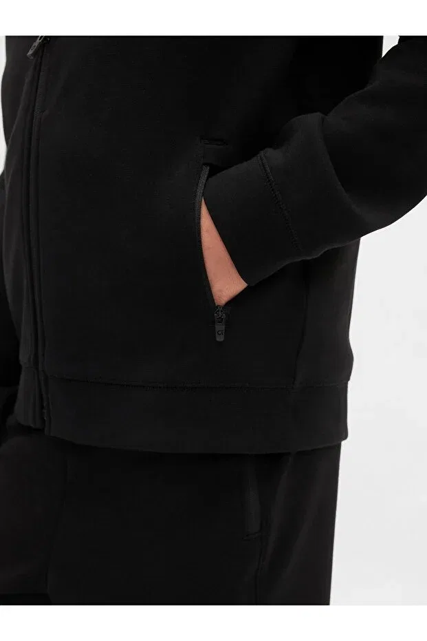 Детские свитшот для мальчиков с длинным рукавом Tech Quick Dry Zip Gap, Black-000 — фото 2