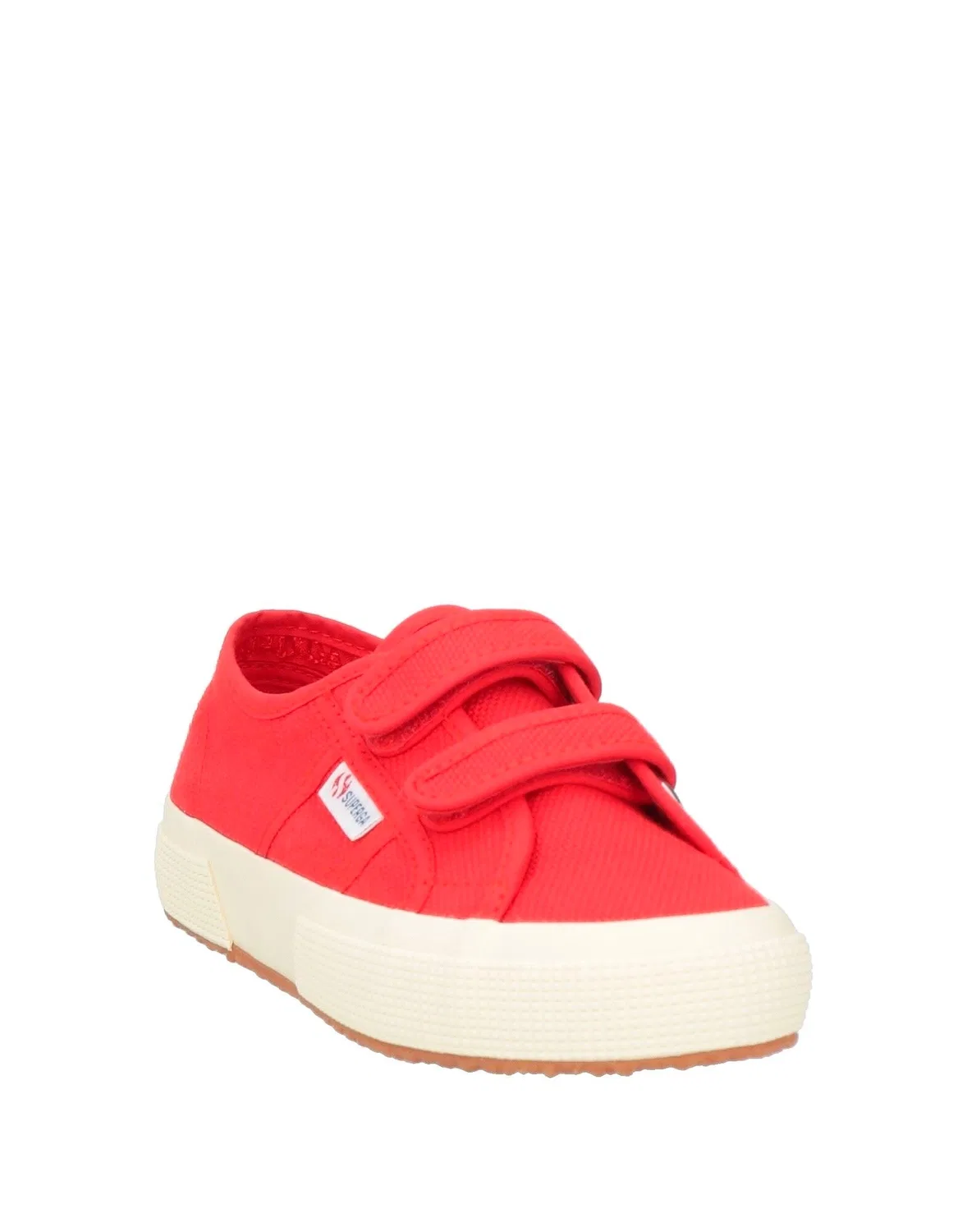 Детские кроссовки для девочек на липучках Superga, красный — фото 2