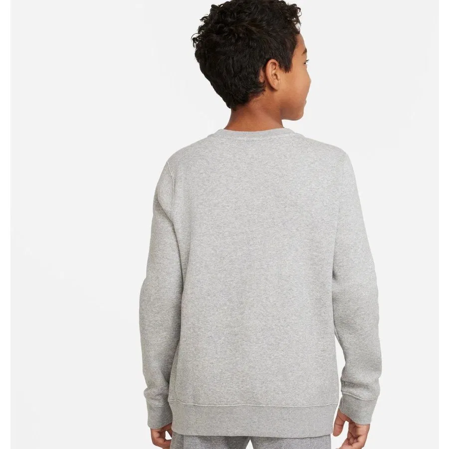 Детский свитшот с длинным рукавом Sportswear Pullover Nike, Серый — фото 4