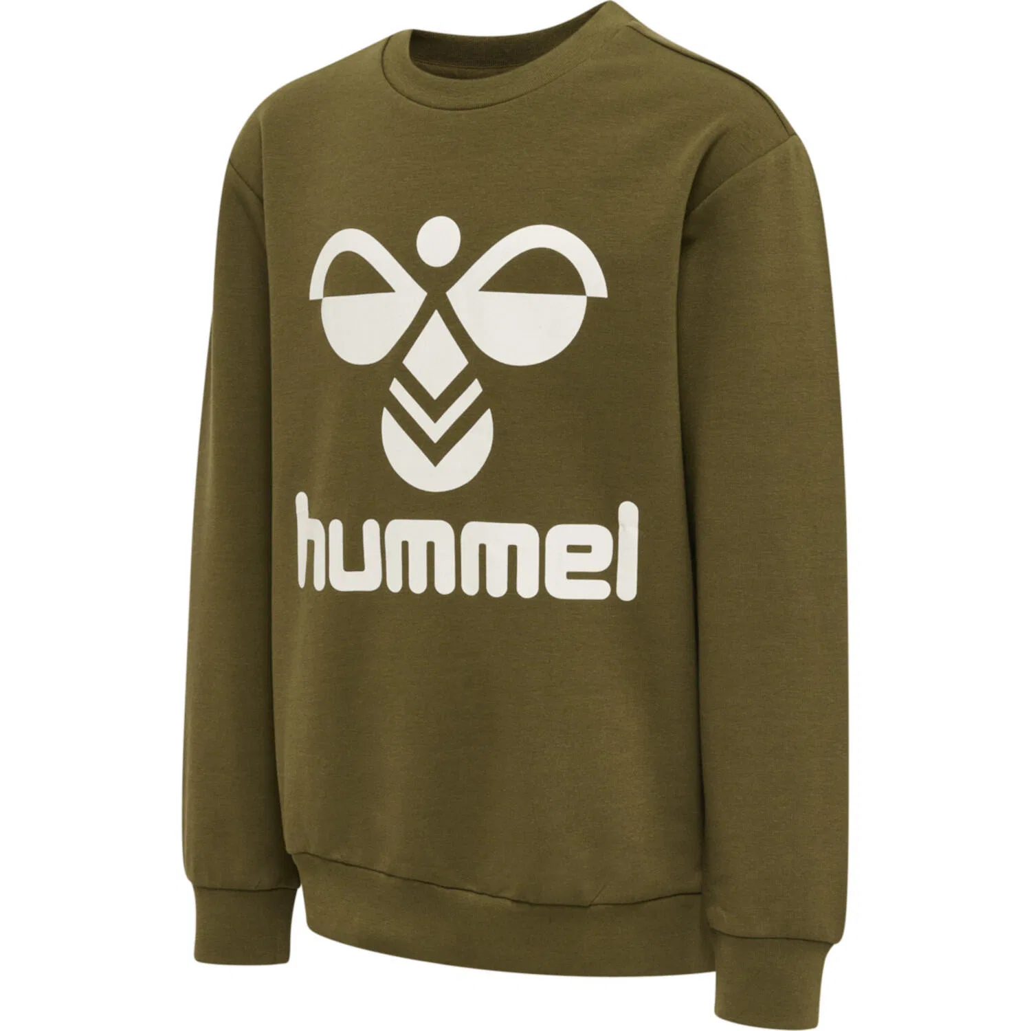 Детский свитшот из био-хлопка с принтом Dos Hummel, Olivgrun