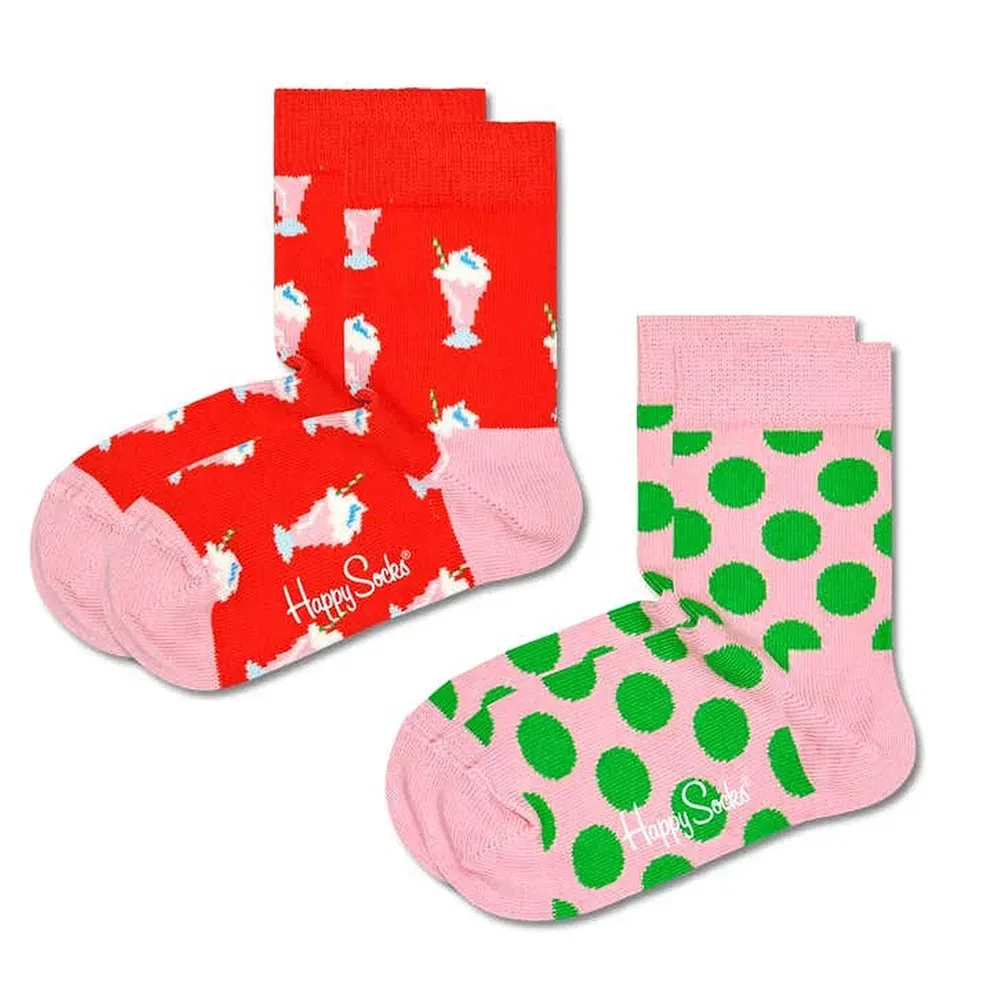 Носки Milkshake 2 пары Happy Socks, красный
