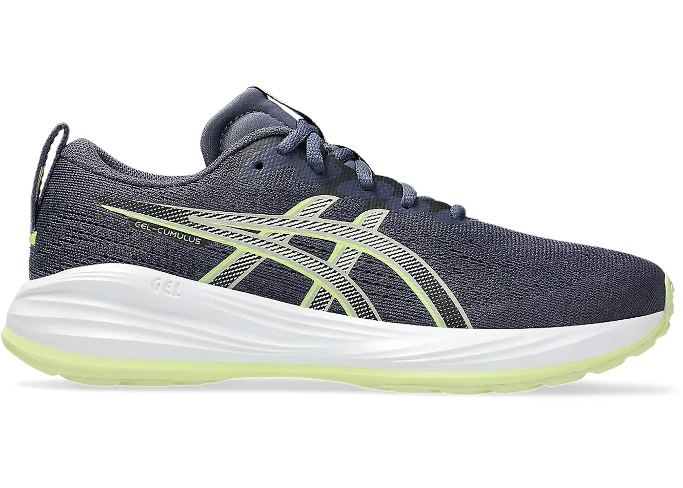 Детские кроссовки для бега ASICS Gel-Cumulus 27, Indigo Fog Lucid Yellow