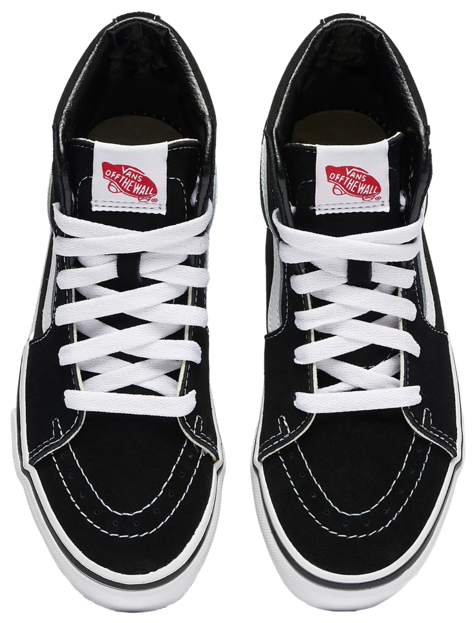 Кроссовки для мальчиков Vans SK8 Hi, белый/черный — фото 4