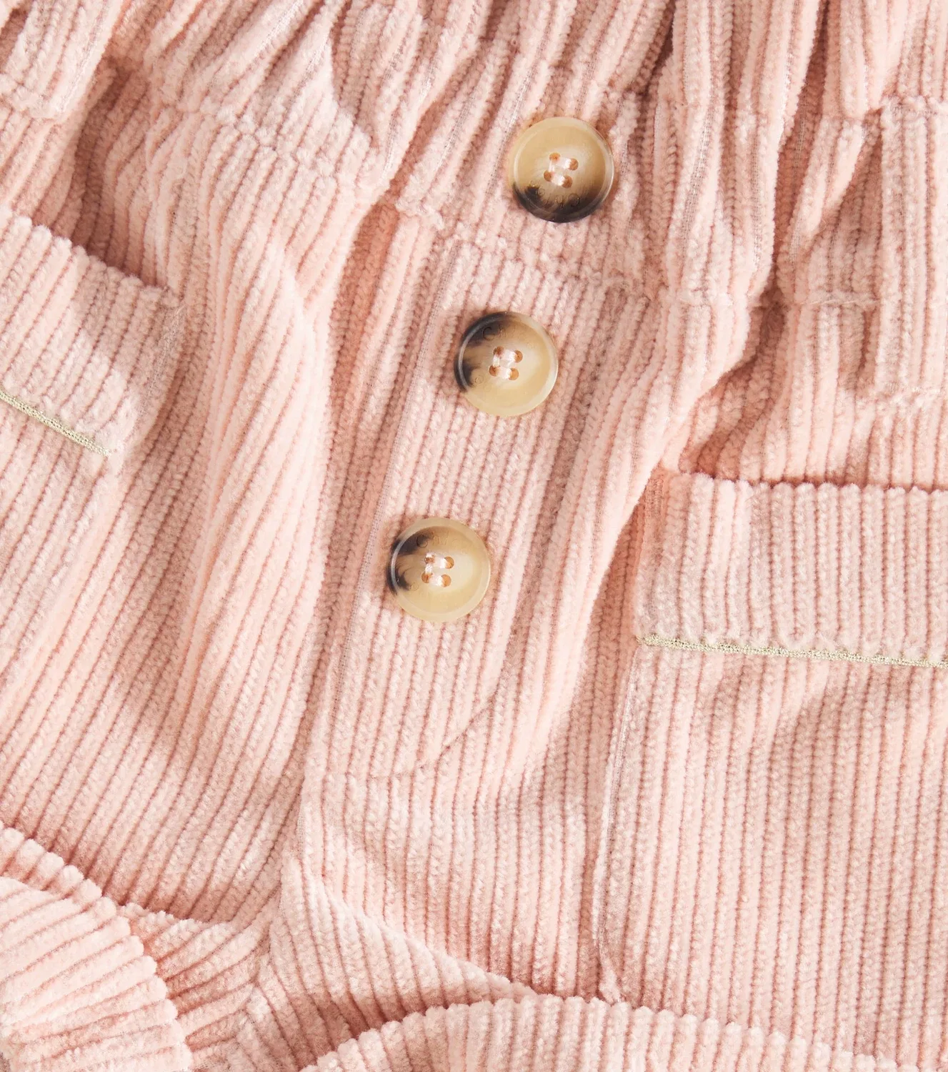 Шорты хлопковые Chloé Kids, розовый — фото 3