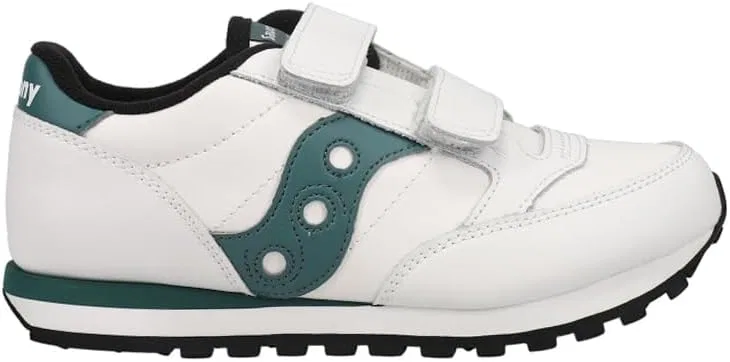 Детские кроссовки для мальчиков с двойной липучкой Jazz Double Hook & Loop Saucony, White/Green