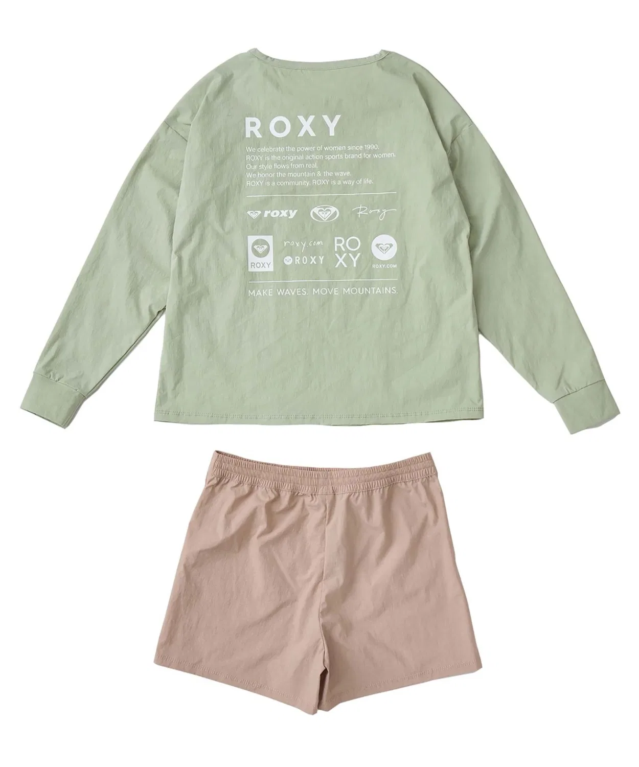Детский рашгард-комплект Roxy MINI HEAR THE WAVES 2 предмета зеленый