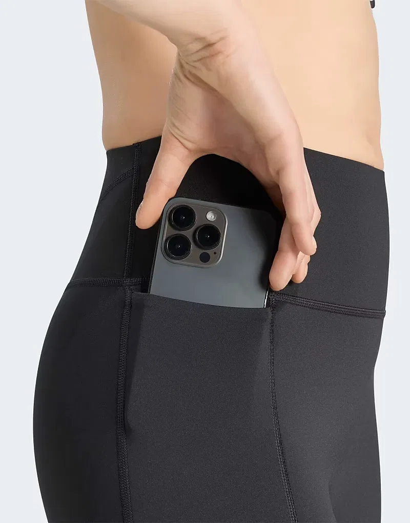 Леггинсы-капри Adidas Performance Optime Workout Contour, черный — фото 4