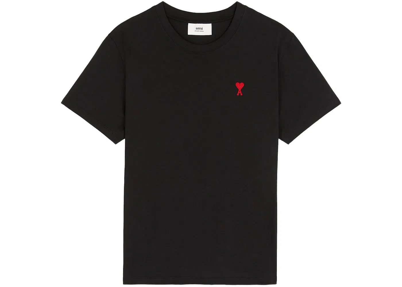 Мужская футболка классическая с принтом Ami De Coeur Ami Paris, Black/Red