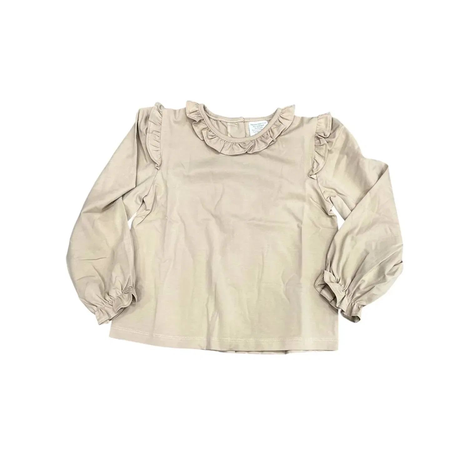 Детская блузка для девочек с длинным рукавом Evelyn Top Set Proper, Kenwood Khaki — фото 2