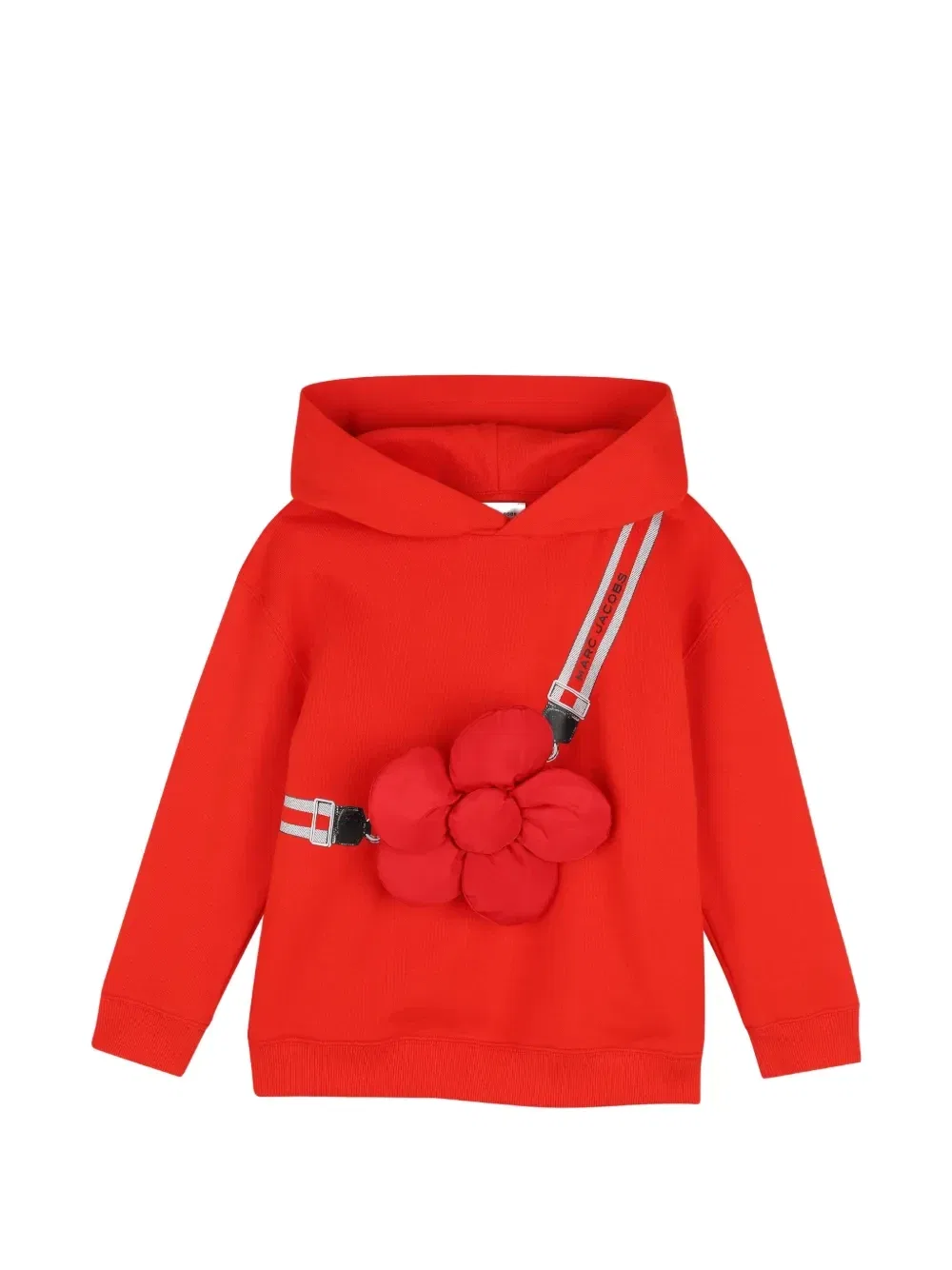 Худи с цветочной аппликацией Marc Jacobs Kids, красный
