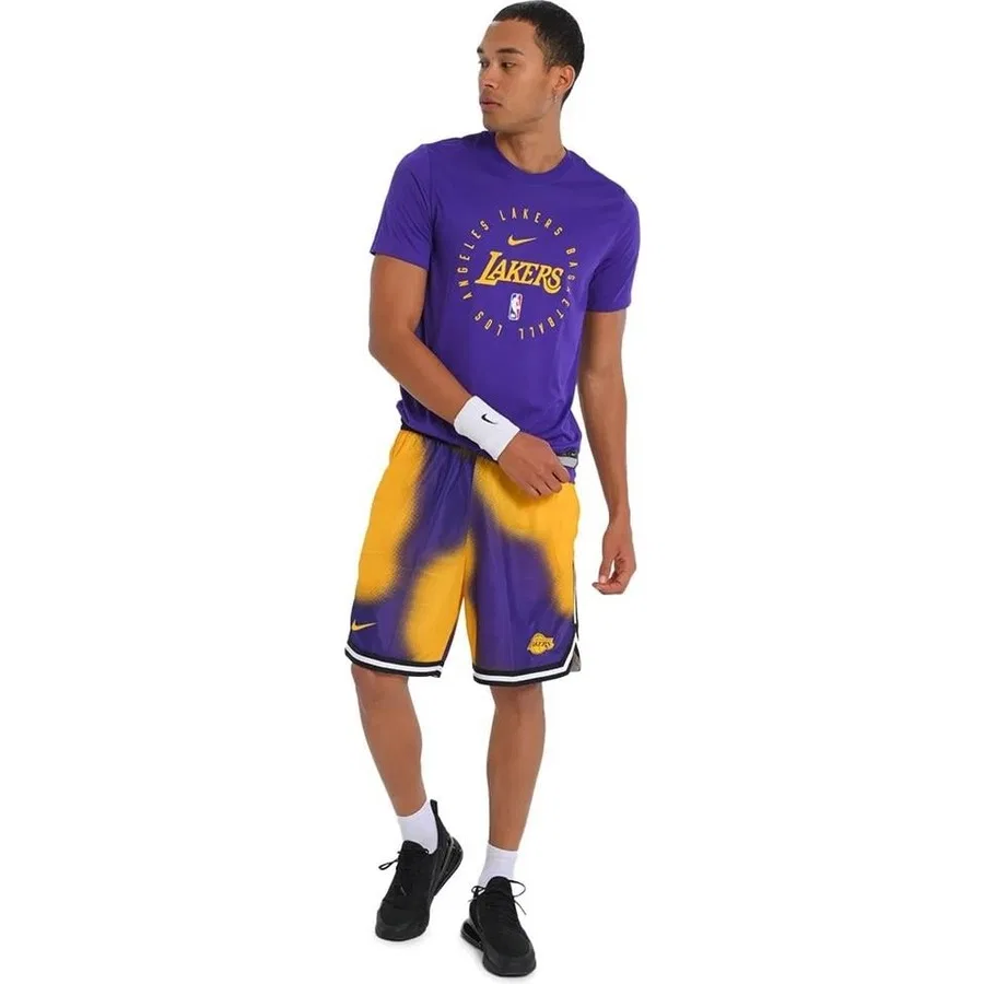 Спортивная футболка с принтом Los Angeles Lakers NBA Dri-FIT Nike, Цвет 504 — фото 3