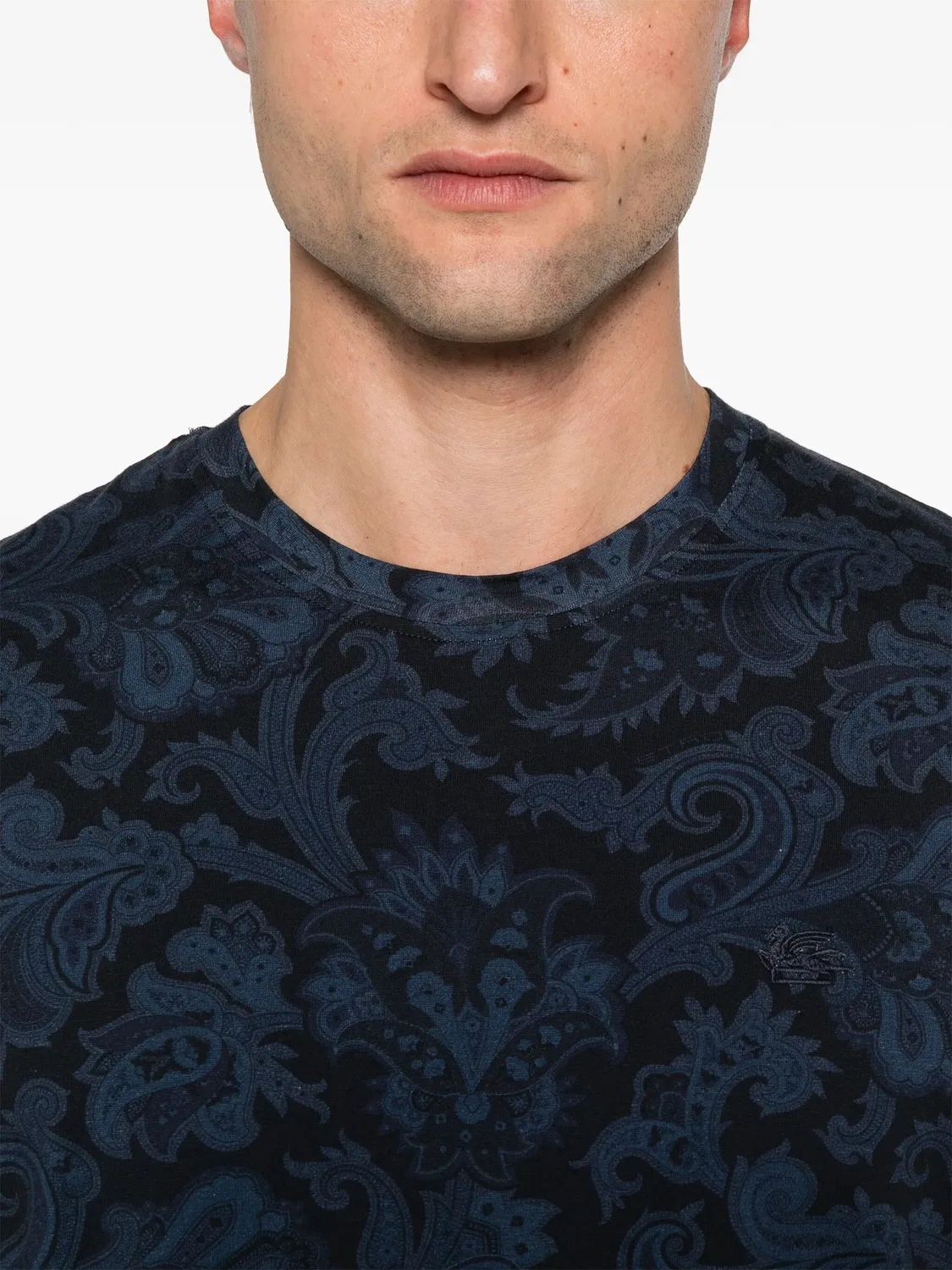 Футболка с принтом paisley ETRO, черный — фото 2