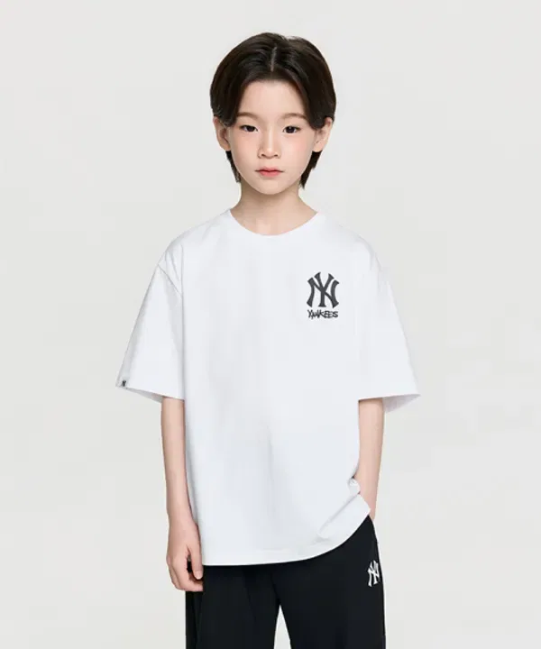 Футболка с принтом, Street Surf Bark Artwork, Mlb Kids, белый