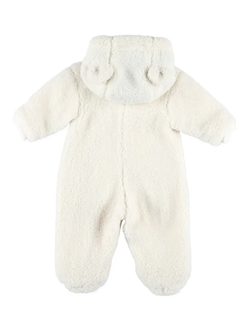 Комбинезон с капюшоном и ушками Petit Bateau, белый — фото 2