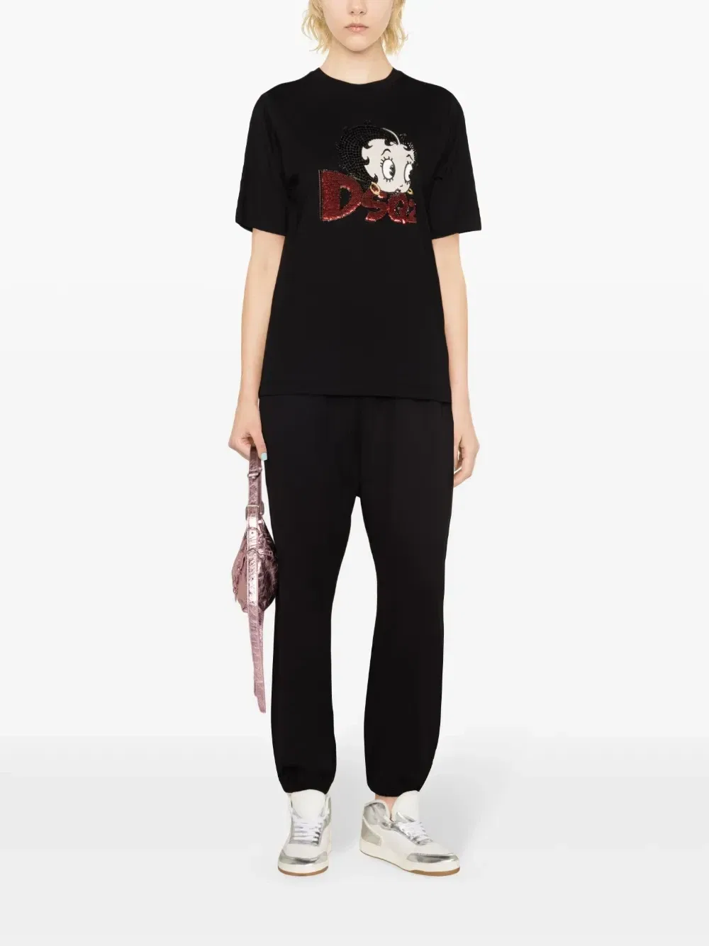 Футболка из коллаборации с Betty Boop Dsquared2, черный — фото 2