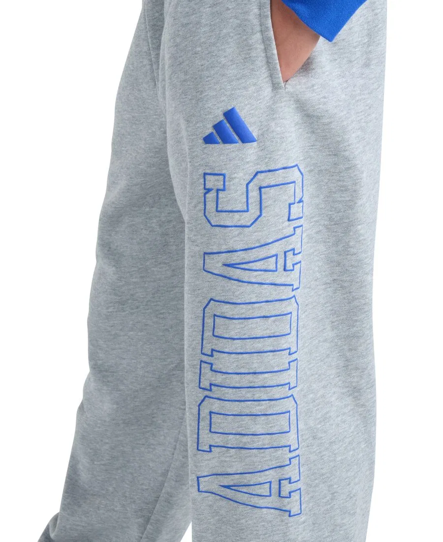 Штаны спортивные с эластичным поясом adidas, Medium Gray Heather — фото 3