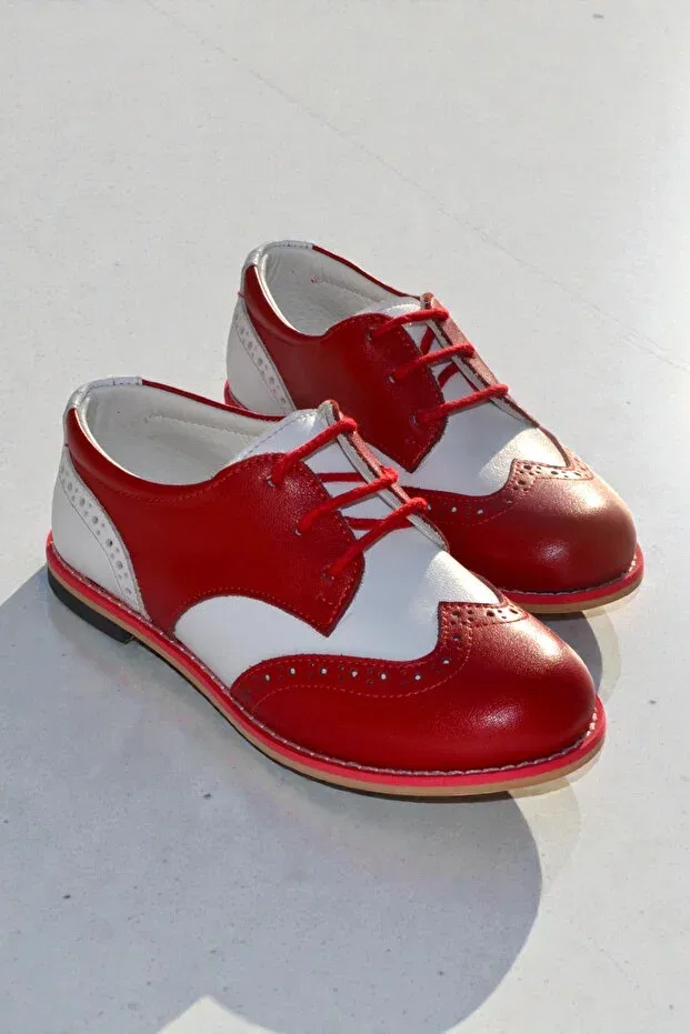 Детские ортопедические туфли для мальчиков Cevoclub Kids, Red — фото 4