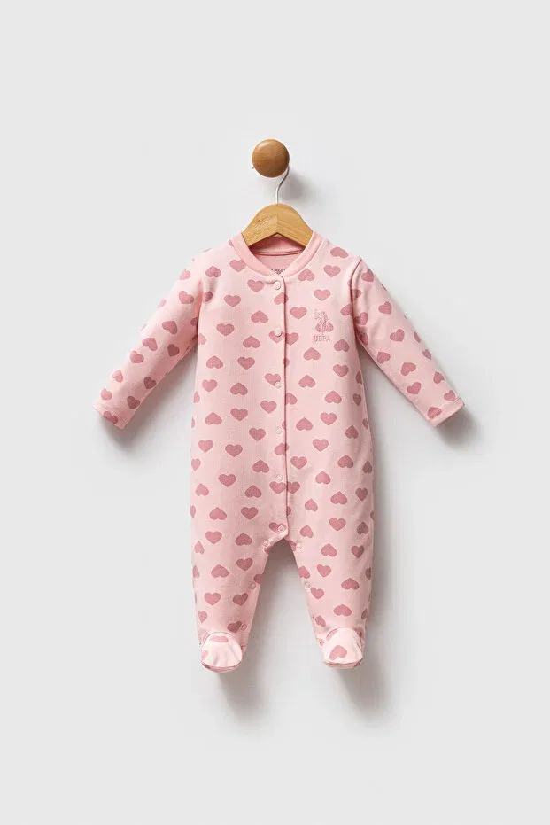 Детский комбинезон для девочек хлопковый U.S. Polo Assn., Pink