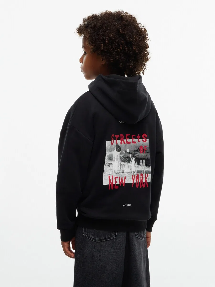 Толстовка TOMMY HILFIGER черного цвета — фото 2