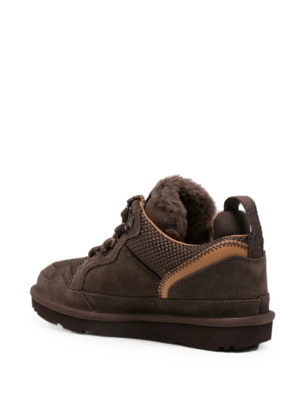 Замшевые кроссовки на шнуровке Ugg Kids, коричневый — фото 2