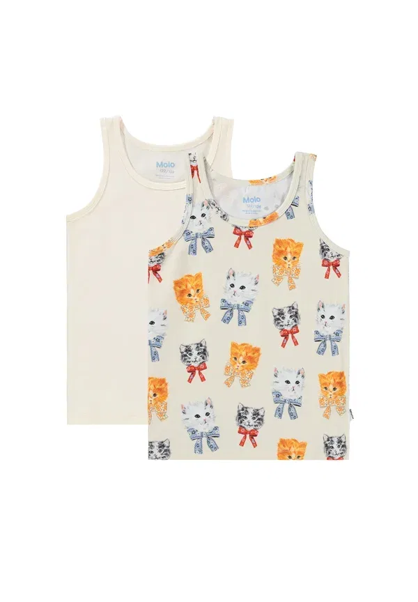 Майка с принтом Jeanie 2 pack, Molo, Retro Kittens