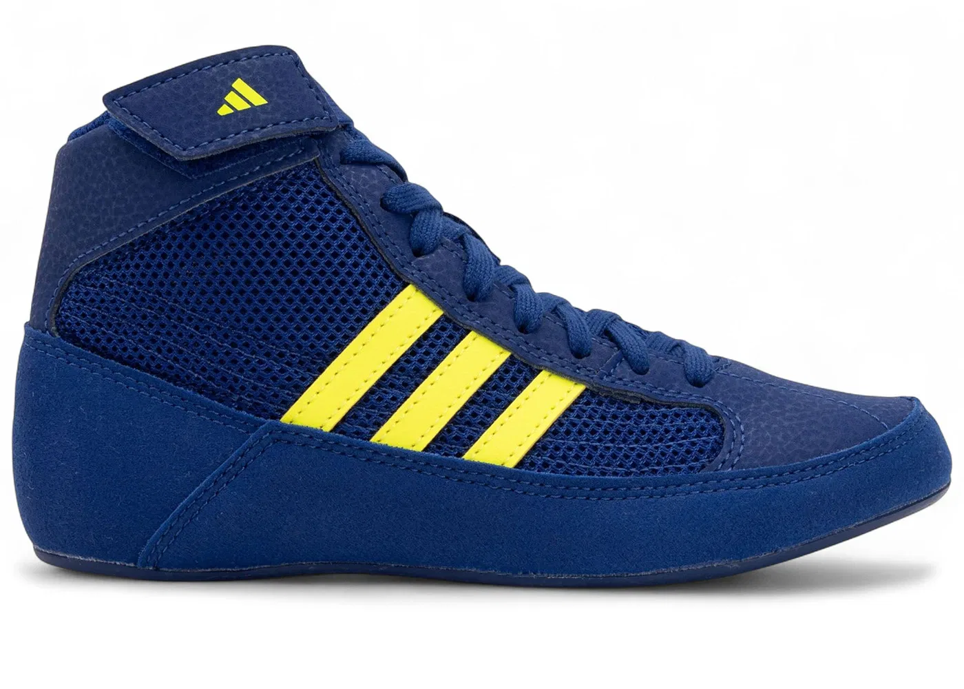 Детские кроссовки с длинным шнурованием Adidas HVC 2, Royal Blue/Solar Yellow