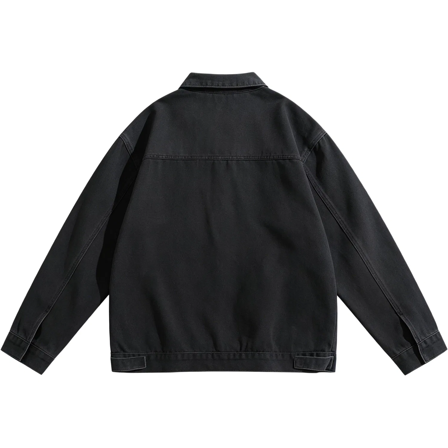 Детский джинсовый жакет с лацканами прямой посадки Black MostwantedLab, Black — фото 4