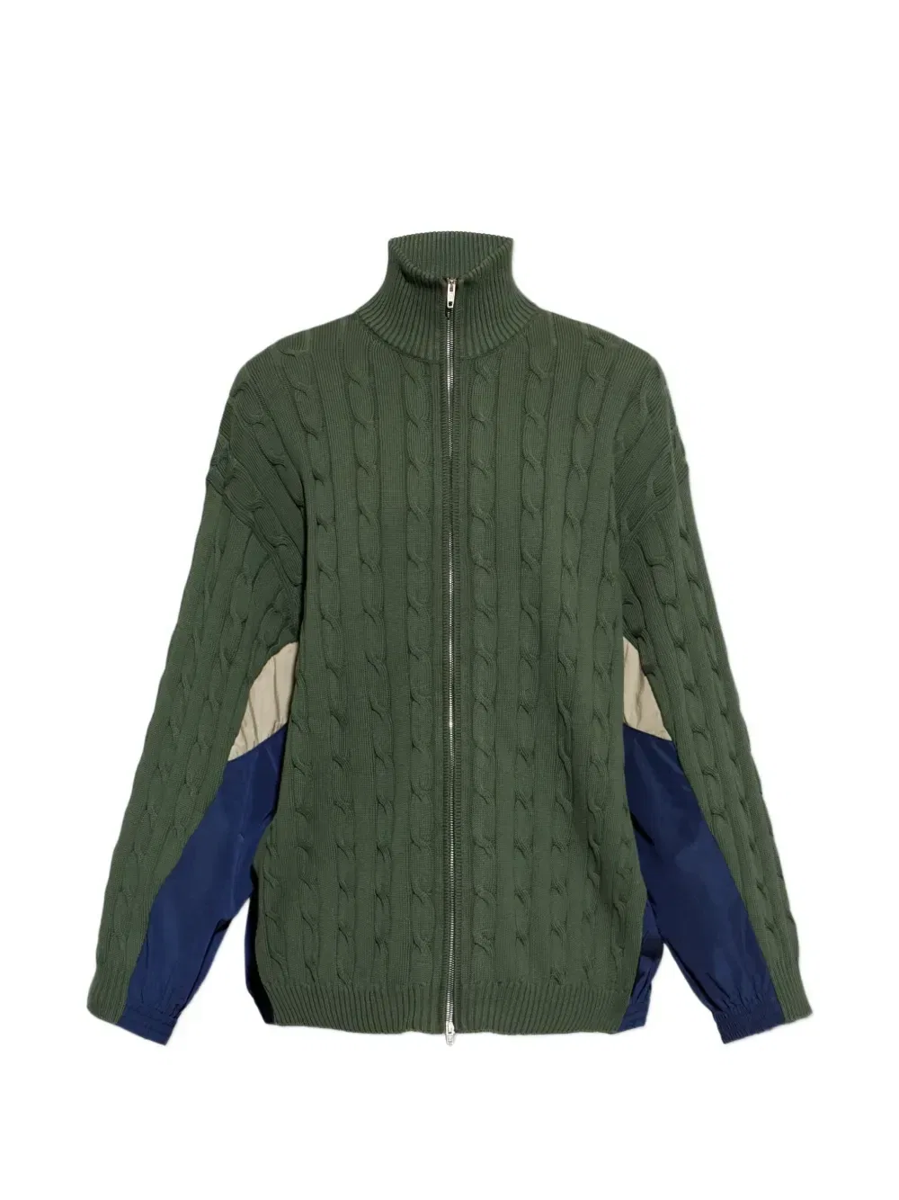 Кардиган Hybrid Balenciaga, зеленый