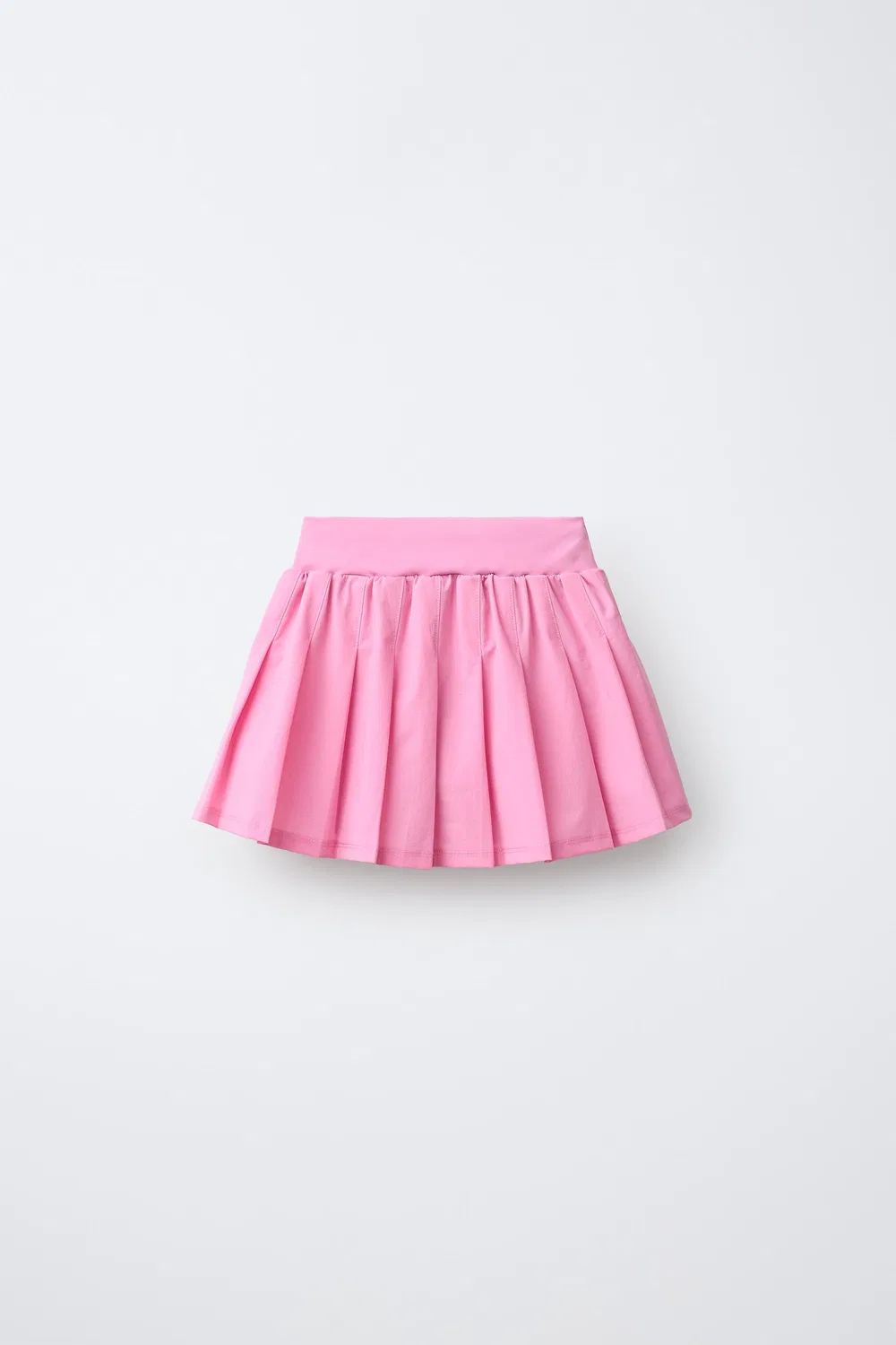 Плиссированная юбка-леггинсы для велоспорта ZARA, Chalk pink — фото 2