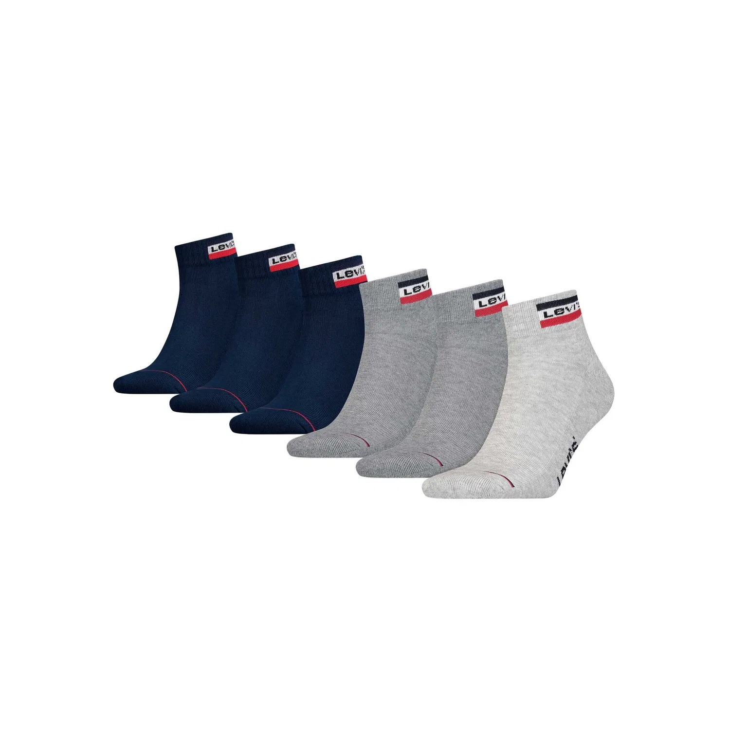 Носки короткие 6 пар Levi's, Blue/Grey