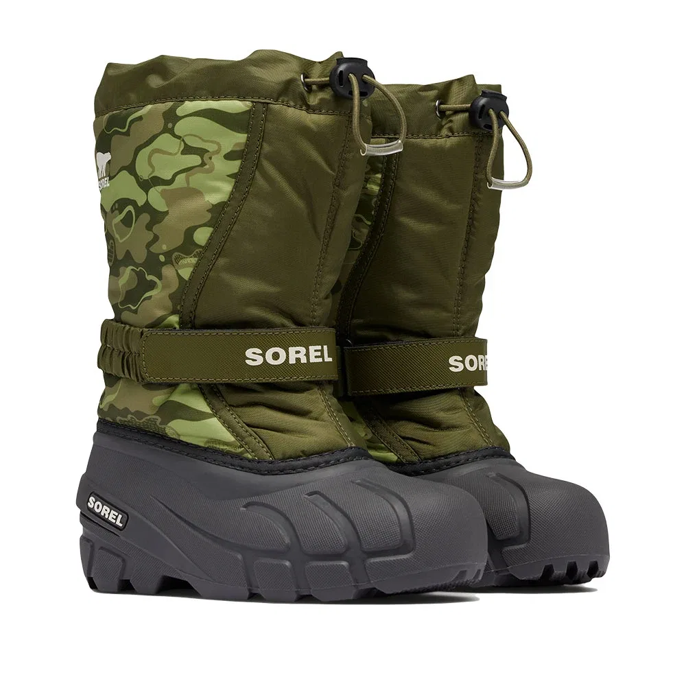 Зимние ботинки с принтом Flurry Sorel, Utility Green/Savory