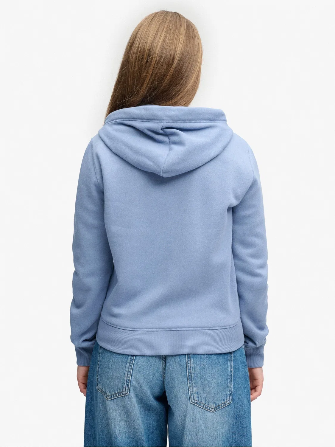 Синий худи на молнии с логотипом Superdry — фото 2