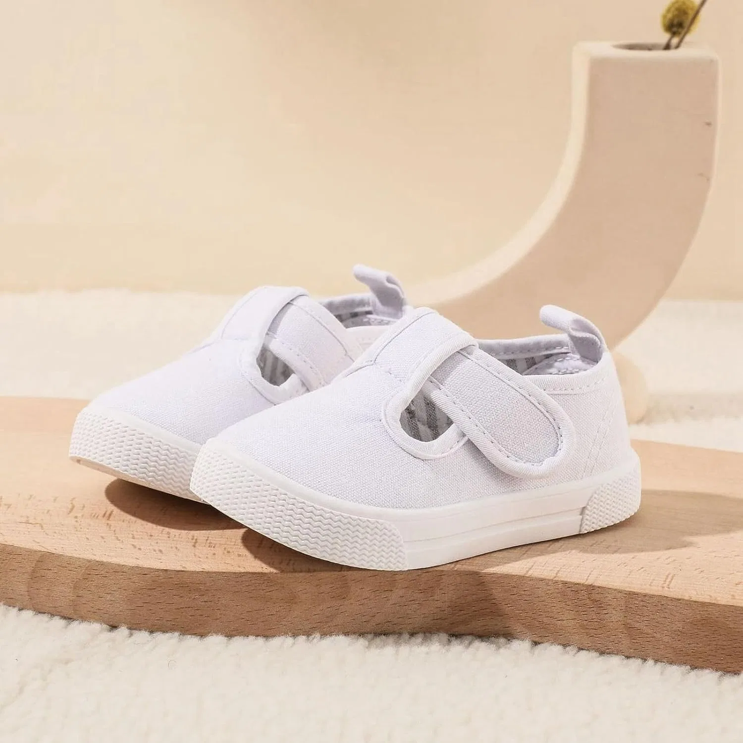 Детские кроссовки для девочек с мягкой подошвой, White — фото 3
