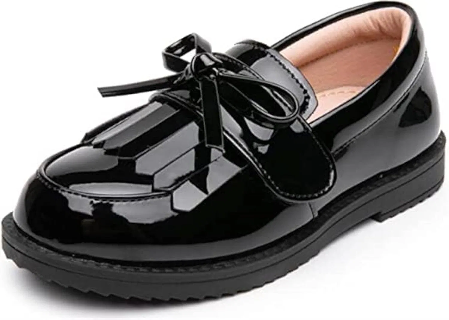 Детские оксфорды для девочек с кисточками kkdom, Dark Red
