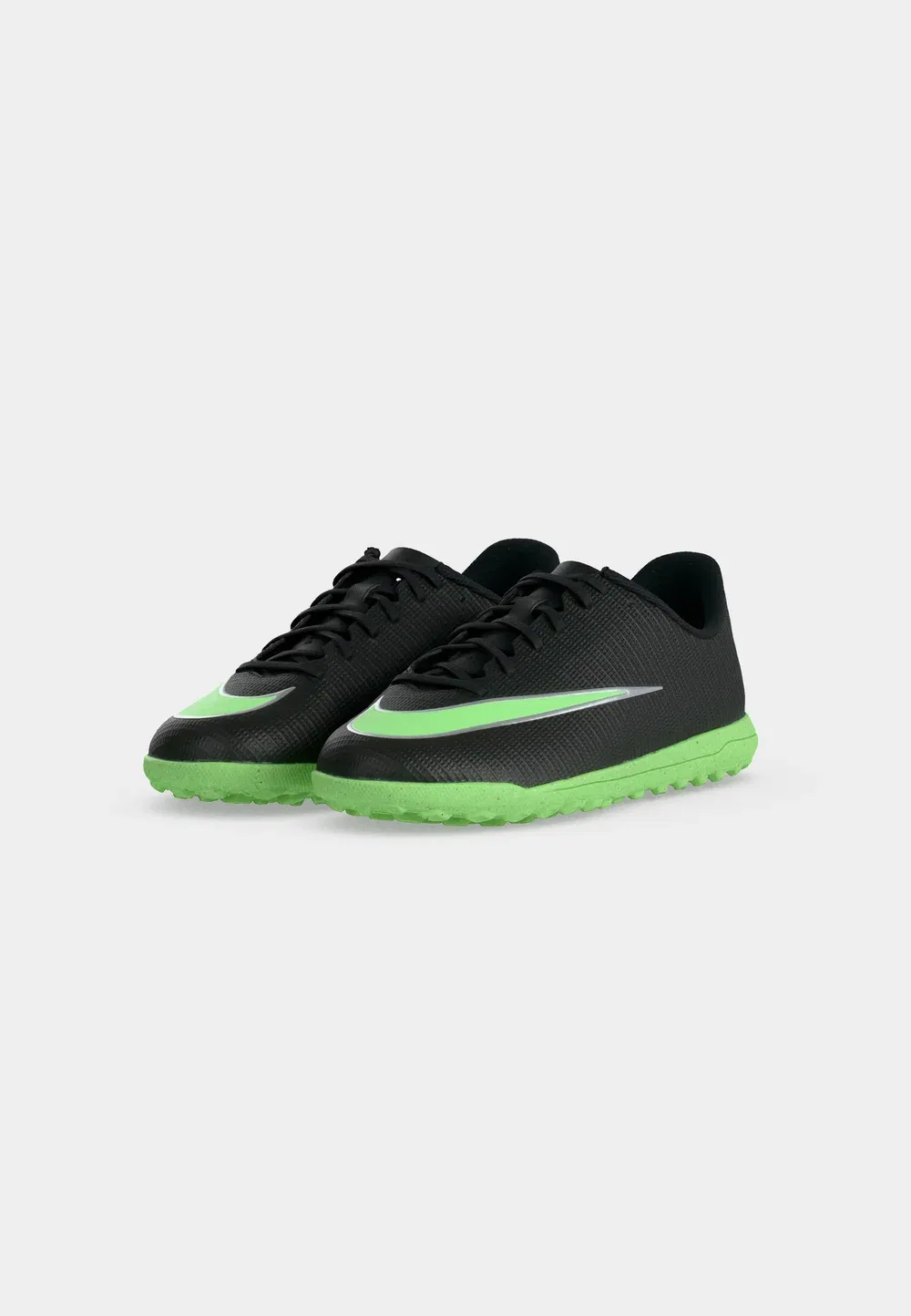 Mercurial Vapor 17 Club TF - футбольные бутсы для искусственных газонов Nike Performance, Black/Illusion Green — фото 3