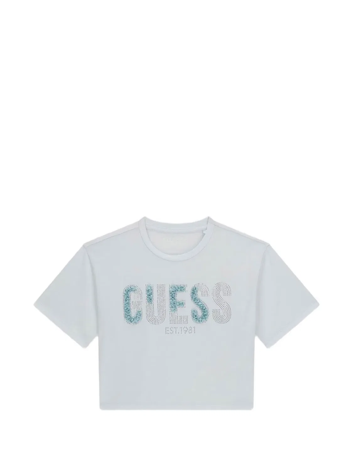Футболка миди с коротким рукавом Guess Kids, белый