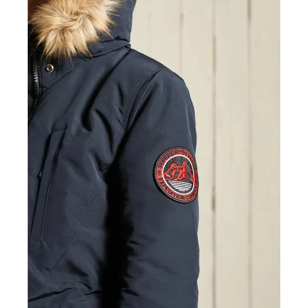 Женская парка с капюшоном Everest Superdry, Blau — фото 4
