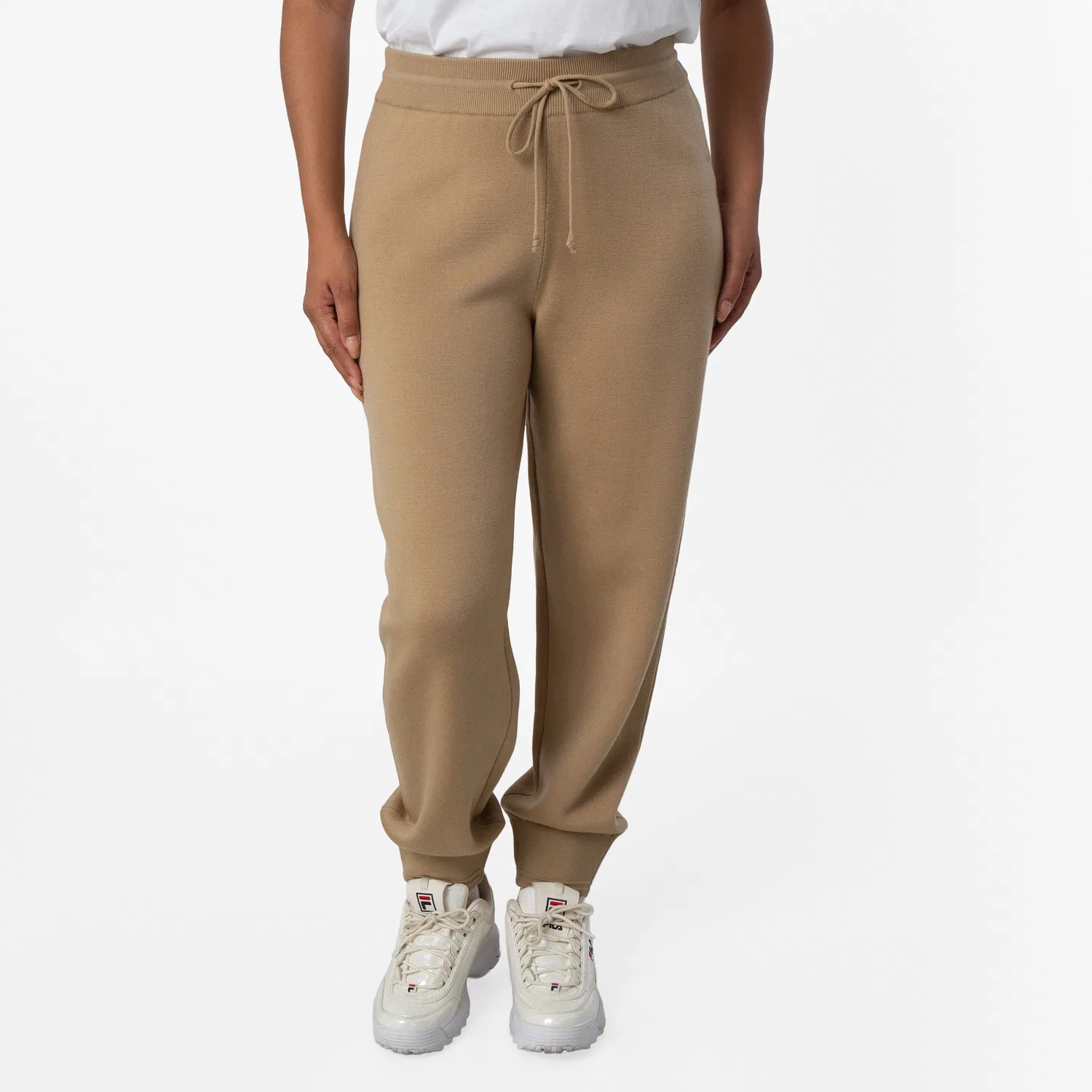 Брюки спортивные из шерстяной смеси Wool Blend Jogging Pants Burberry, Sand