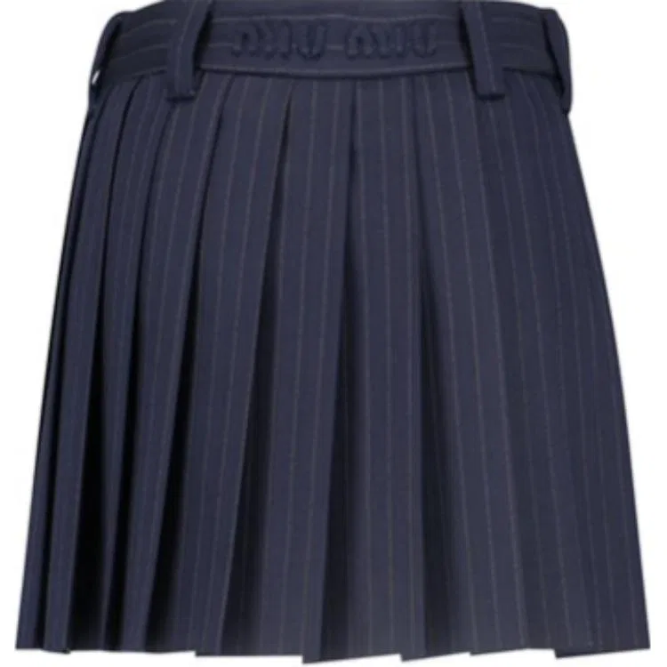 Женская юбка Casual Short Skirts MIU MIU, Marine Blue — фото 3