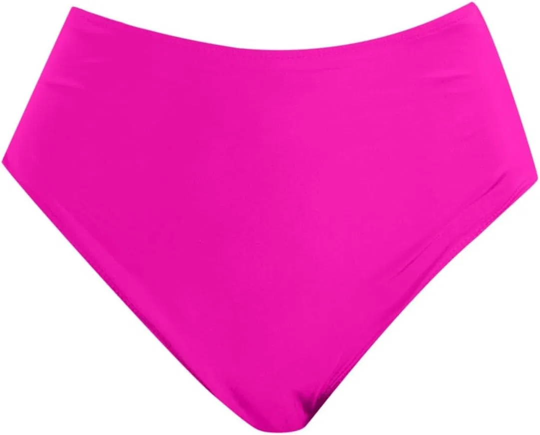 Женские высокие бикини-шорты с утяжкой живота cbx1CUoWV, Hot Pink — фото 2