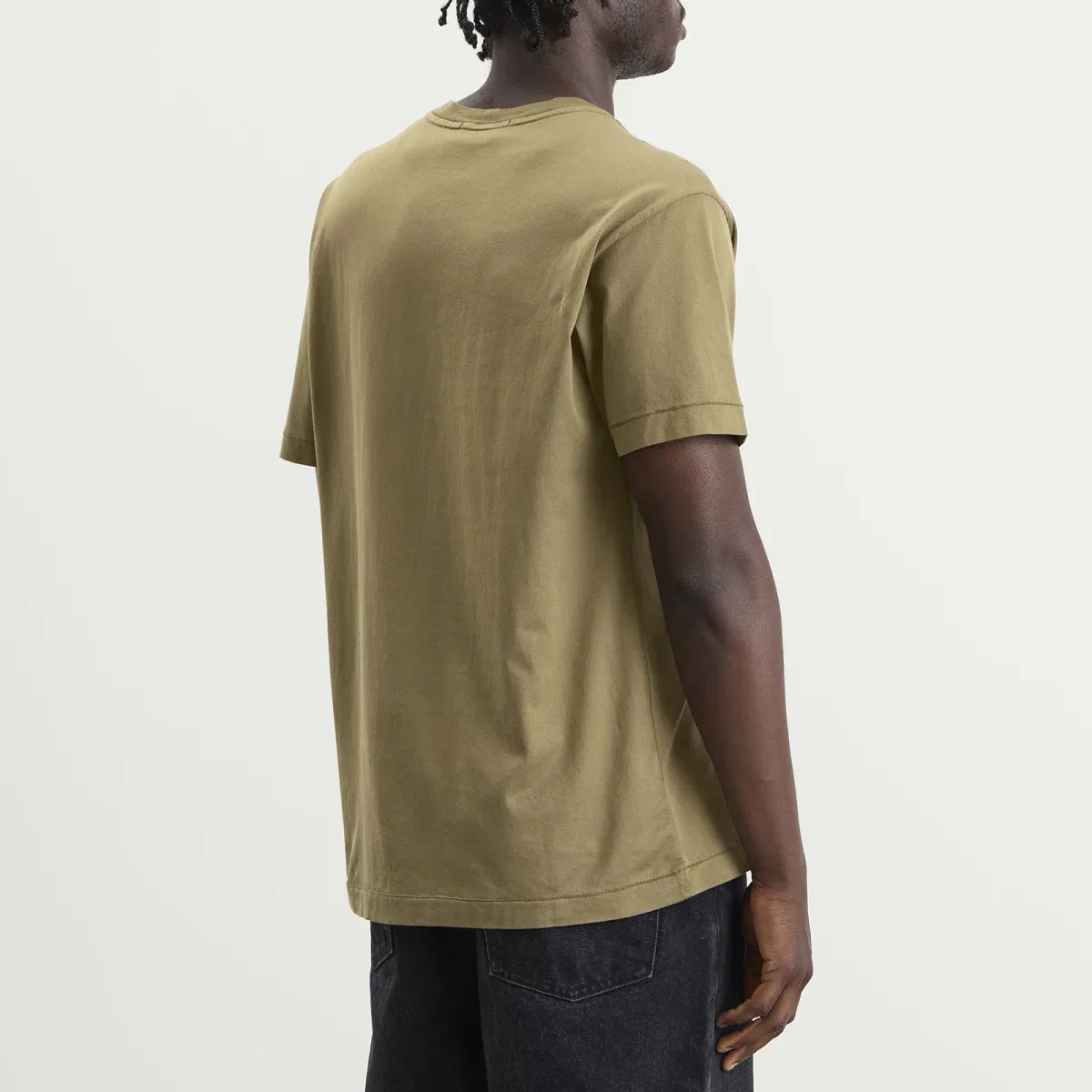 Футболка с длинным рукавом Patch Logo Stone Island, Military Green — фото 3