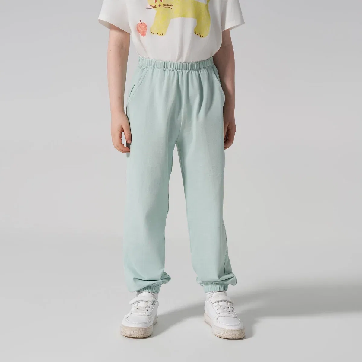 Детские штаны для мальчиков с принтом Laimi Bloom TENCEL Modal & Cotton Long Pant, Green