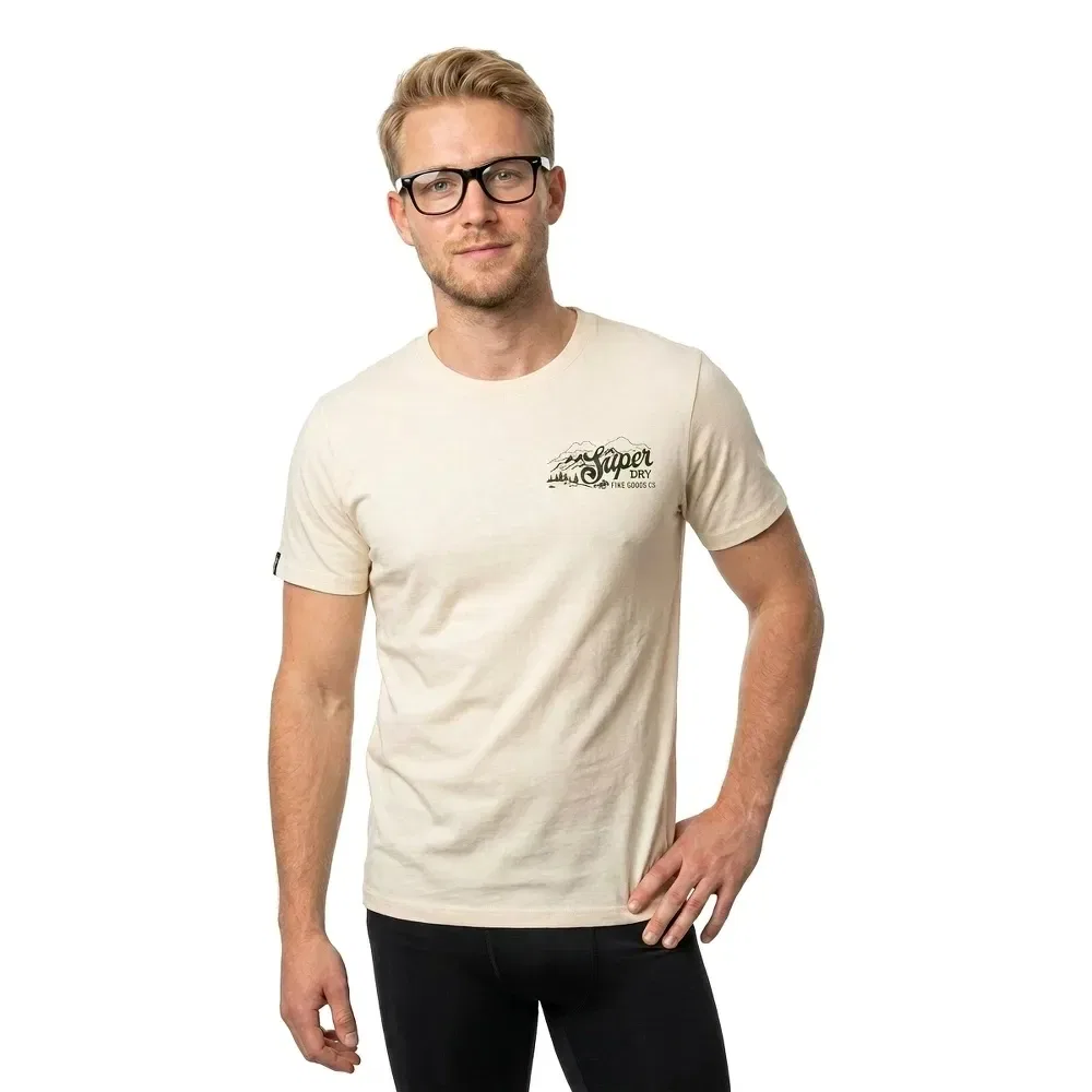Футболка с коротким рукавом Superdry Lo-Fi Outdoors Relaxed Fit, бежевый — фото 3