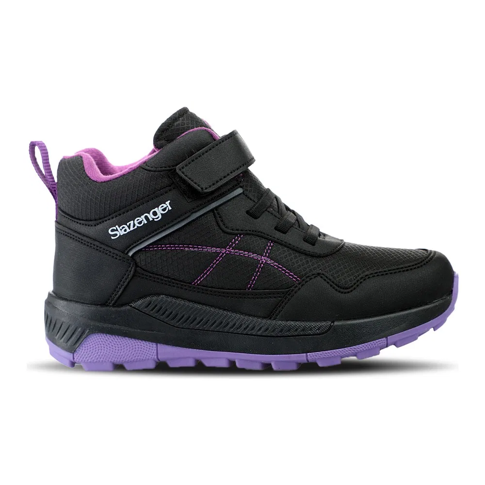 Детские ботинки для девочек с завязками KETI I Slazenger, Black Purple