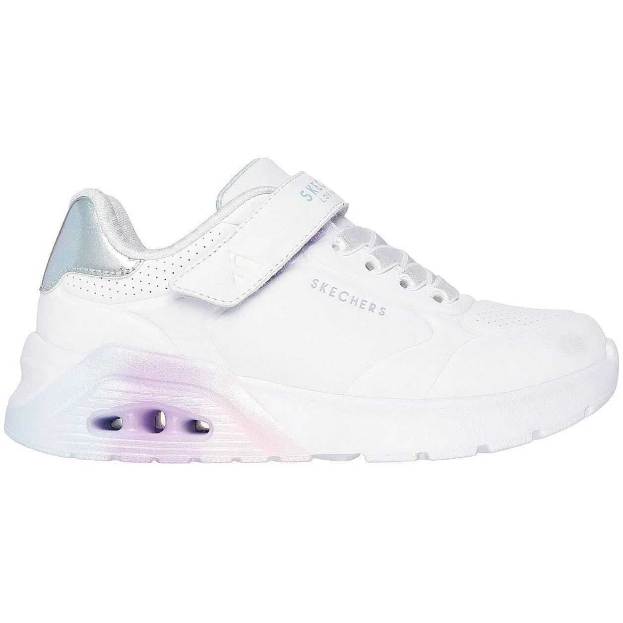 Детские кроссовки Skechers Uno Lite 2.0 - Vivid, Weiß / Hellgrau — фото 3