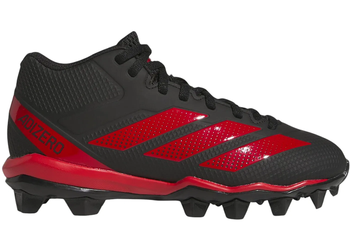 Детские бутсы с шипами Adizero Impact.2 Adidas, Core Black/Team Power Red 2/Core Black