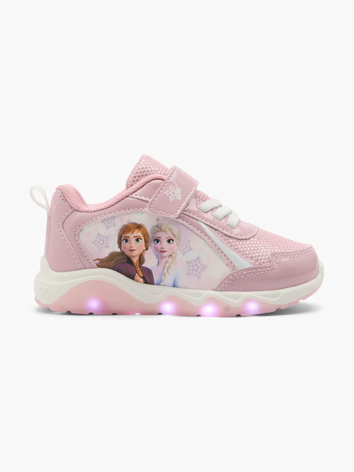 Детские кроссовки со светодиодами Disney Frozen, розовый