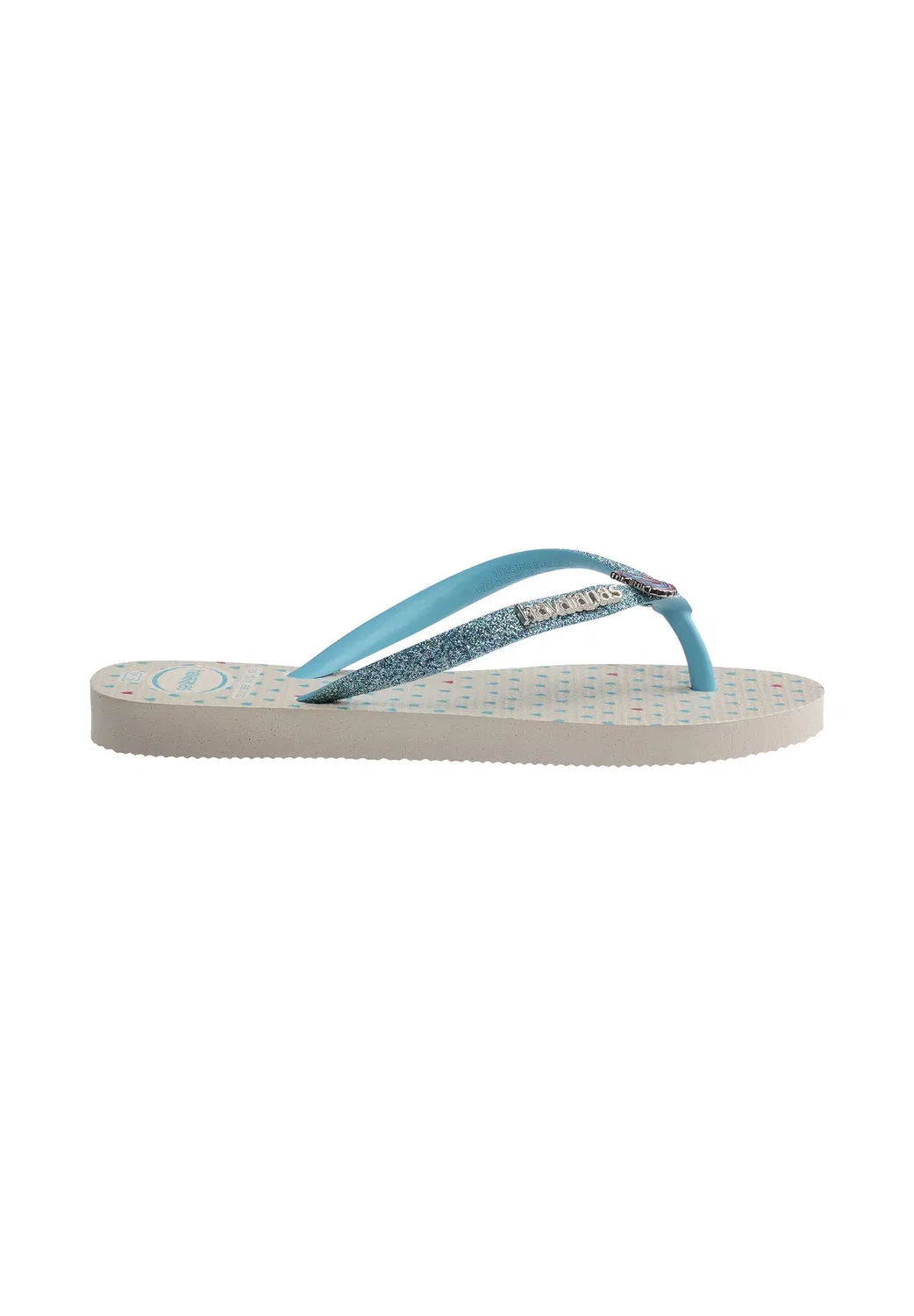 Детские унисекс тапочки для бассейна Slim Glitter II Havaianas, Beige