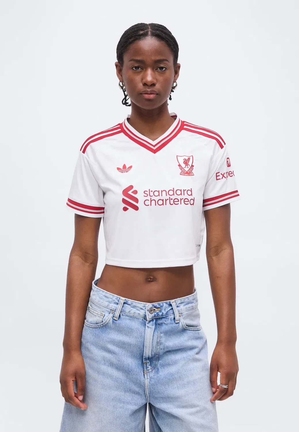 Футбольная майка «Ливерпуля» на выездной сезон 26/27 Adidas Originals, White