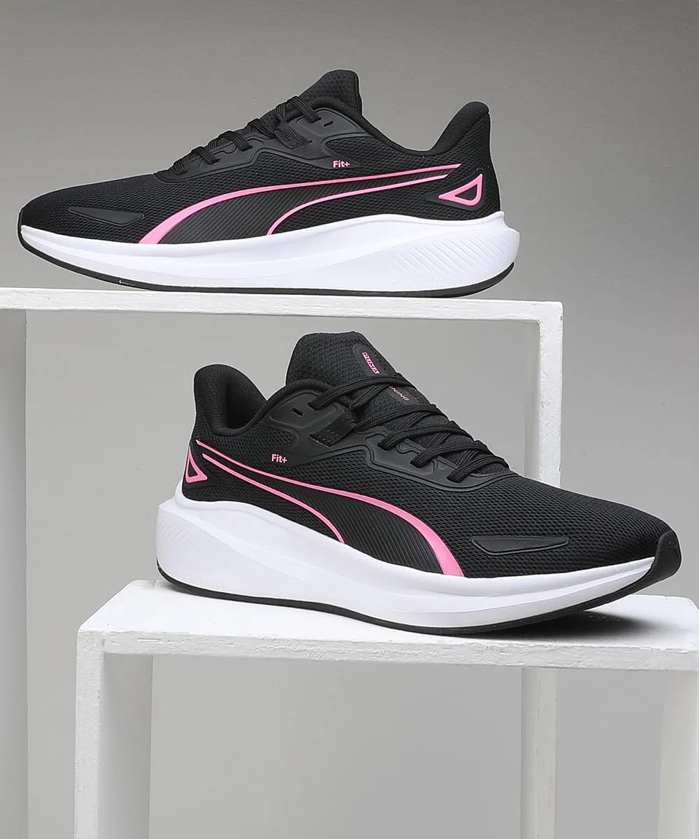 Детские беговые кроссовки с мягкой подошвой Skyrocket Lite Adult PUMA PUMA Black Fast Pink PUMA White — фото 3